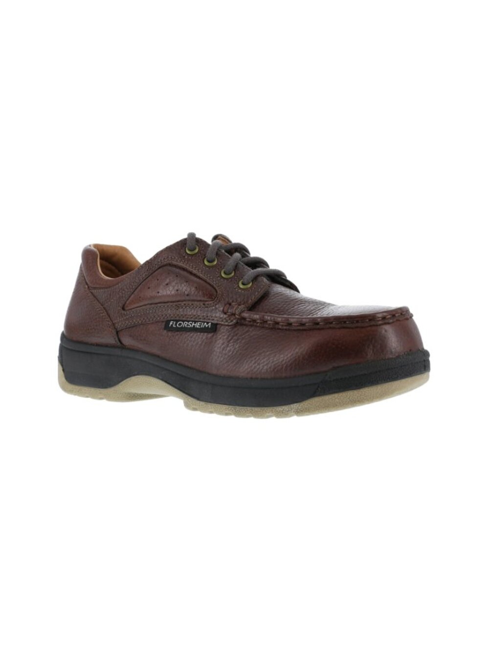 NEW Florsheim Men's Work Compadre Moc Toe Men's Oxford Brown 14D $119 BY1777